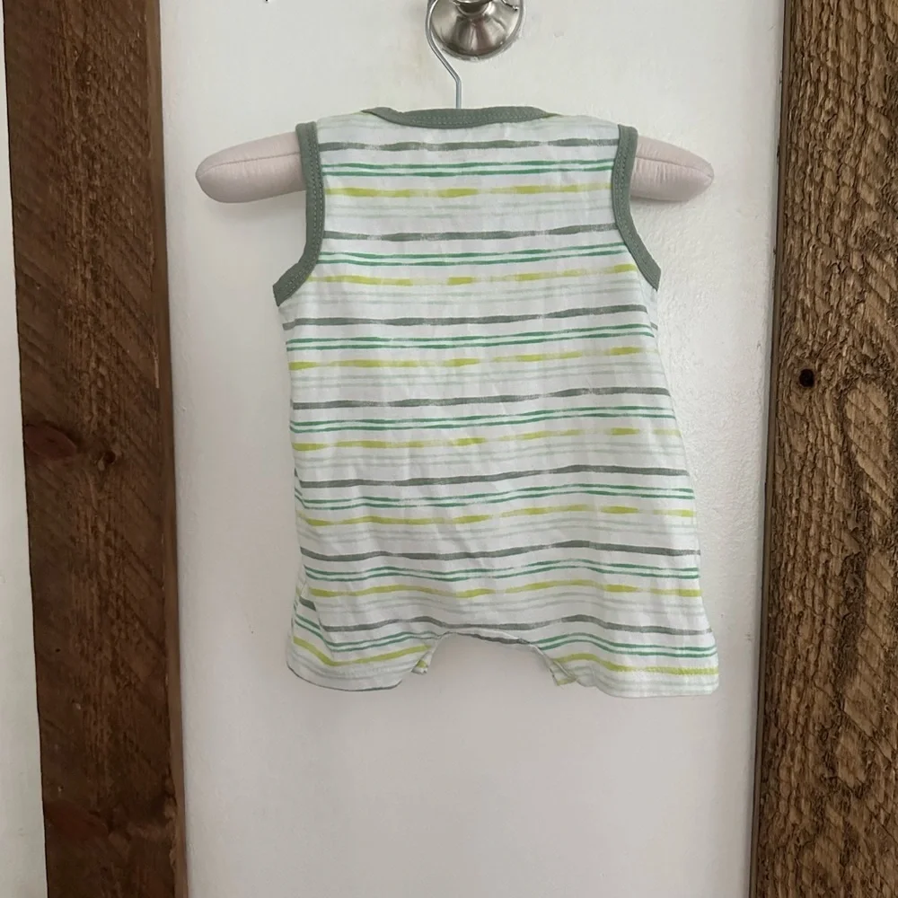 Kyle & Deena Baby Boy Striped Romper 0-3M Guc